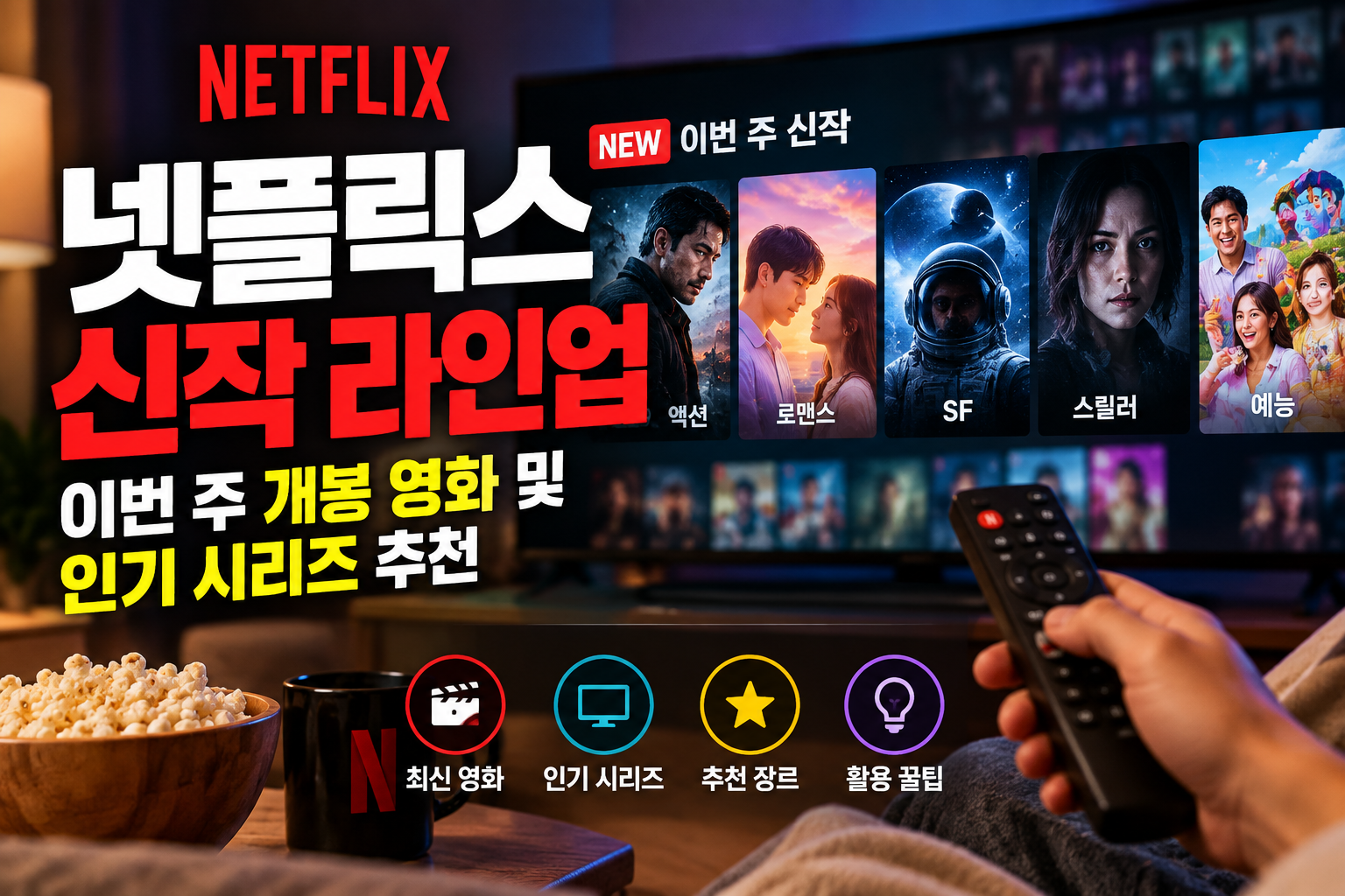 넷플릭스 신작 라인업 이번 주 개봉 영화 및 인기 시리즈 추천